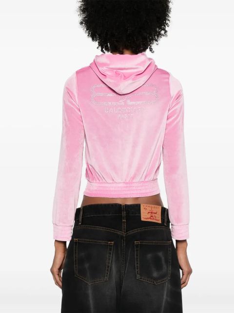 Balenciaga BB Paris zip-up hoodie - Pink - zdjęcie produktu nr 2