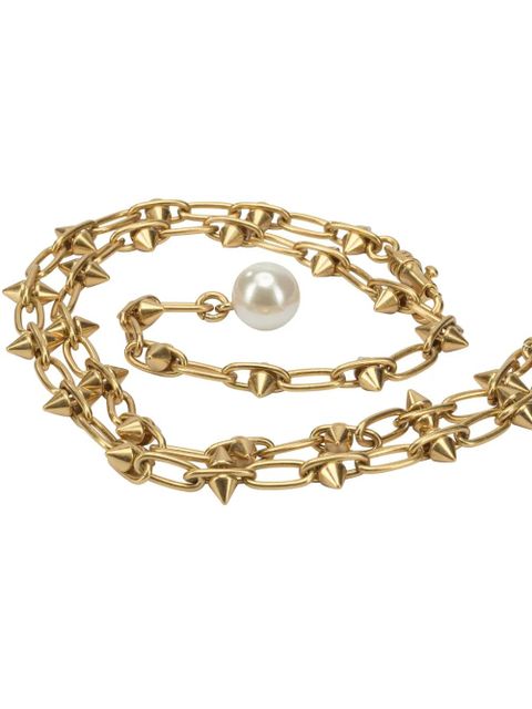 PUCCI spiked pearl necklace - Gold