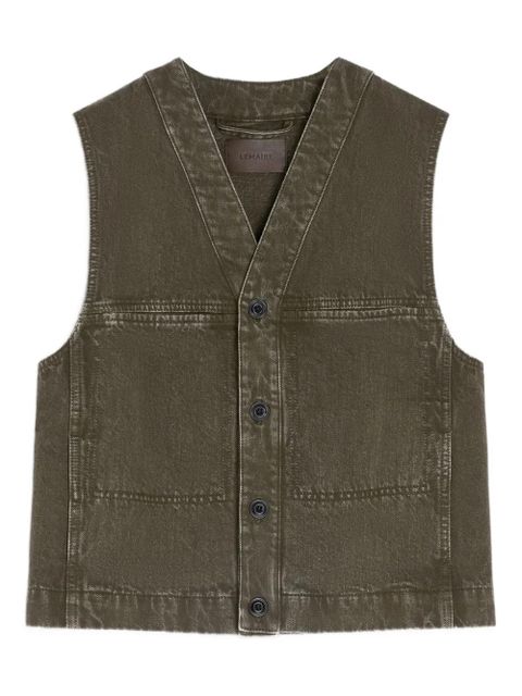 LEMAIRE button-up gilet - Green - zdjęcie produktu nr 1