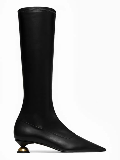 Vanda Novak kozaki ILARY DEEP BLACK damskie kolor czarny na małym obcasie - zdjęcie produktu nr 1