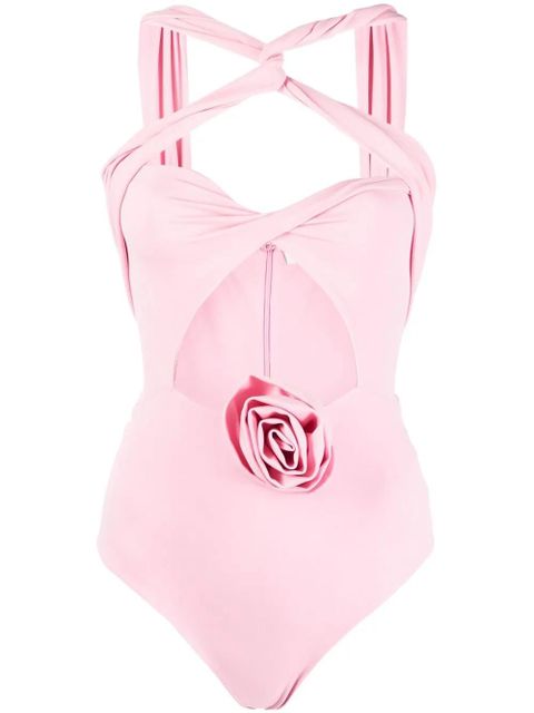 Magda Butrym twisted cut-out bodysuit - Pink - zdjęcie produktu nr 1