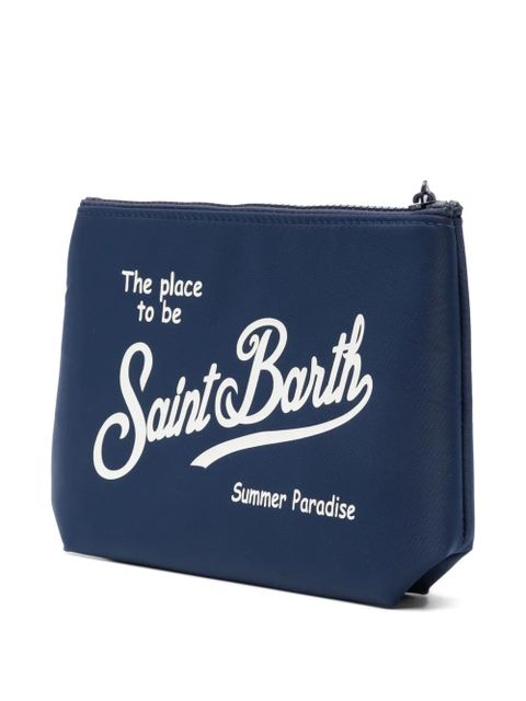 MC2 Saint Barth Aline logo-detail clutch bag - Blue