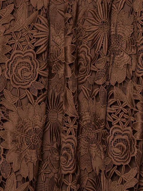 ROTATE BIRGER CHRISTENSEN floral lace midi skirt - Brown - zdjęcie produktu nr 2