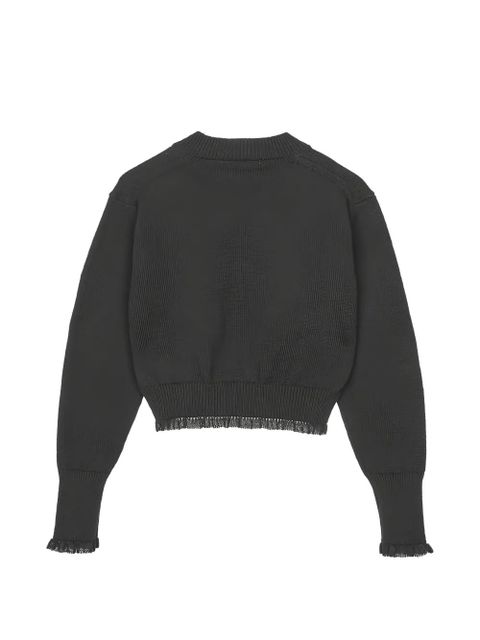Cecilie Bahnsen CBdaphne V-neck ribbed jumper - Grey - zdjęcie produktu nr 2