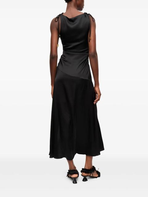 GANNI draped dress - Black