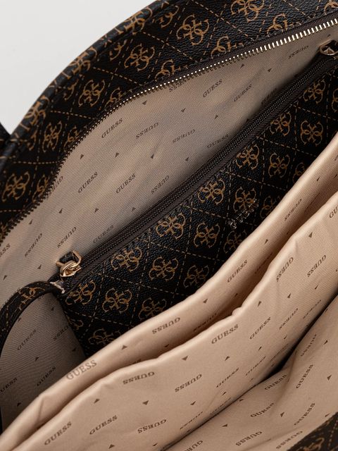 Guess torebka POWER PLAY kolor brązowy HWQG71 24240