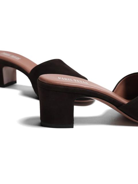 Paris Texas Ava block-heel mules - Brown