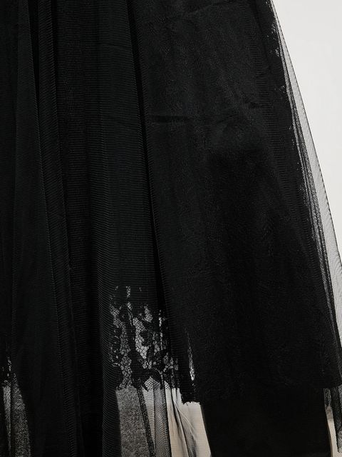 Answear.LAB spódnica kolor czarny maxi rozkloszowana