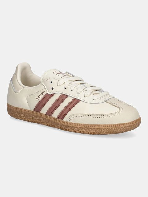 adidas Originals sneakersy skórzane Samba Og damskie kolor beżowy JS1361 - zdjęcie produktu nr 1