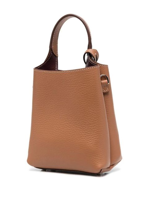 Tod's logo-plaque tote bag - Brown