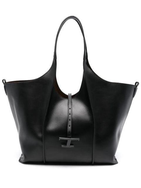 Tod's medium T Timeless tote bag - Black - zdjęcie produktu nr 1