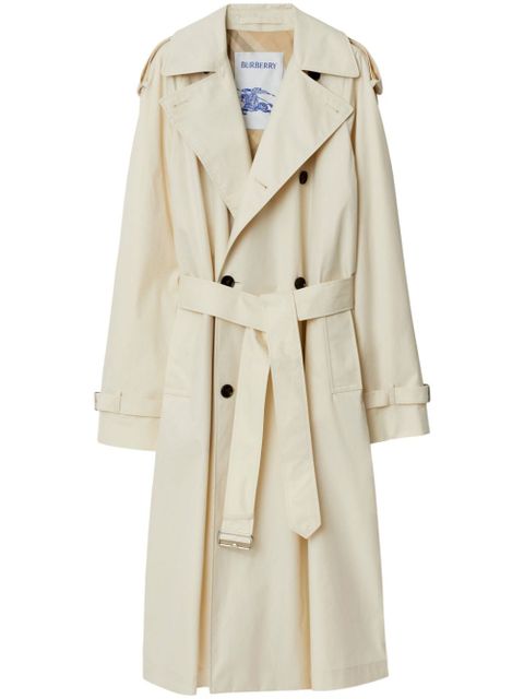 Burberry double-breasted cotton trench coat - Neutrals - zdjęcie produktu nr 1