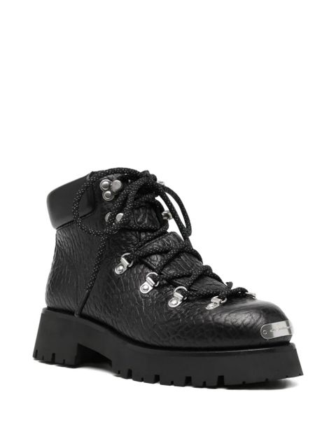 Alexander Wang leather combat boots - Black