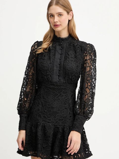 Bardot sukienka kolor czarny mini rozkloszowana 58421DB6 - zdjęcie produktu nr 1