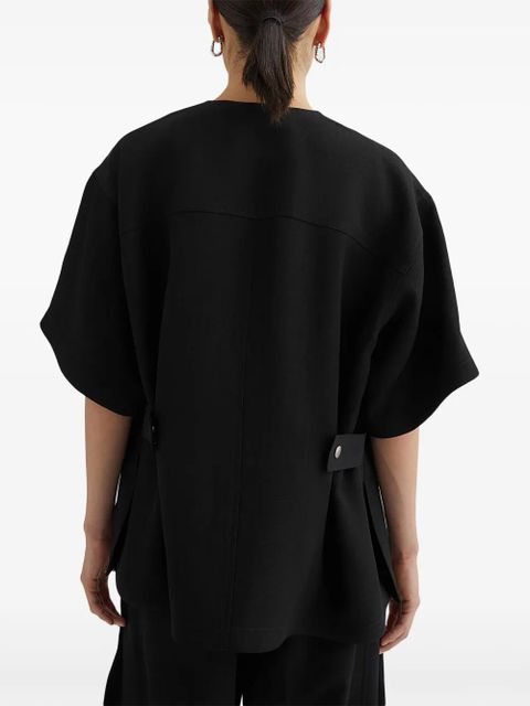 Jil Sander short-sleeved shirt - Black