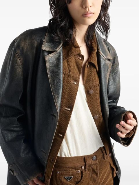 Prada corduroy blouson jacket - Brown