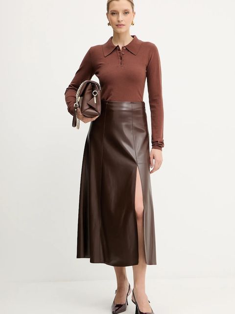 Silvian Heach sweter BUCERS damski kolor brązowy lekki GPA25555PO - zdjęcie produktu nr 2