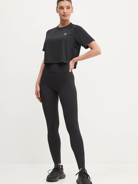 On legginsy treningowe Studio kolor czarny gładkie 1WF10580553 - zdjęcie produktu nr 2