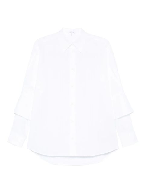 LOEWE long-sleeved cotton shirt - White - zdjęcie produktu nr 1