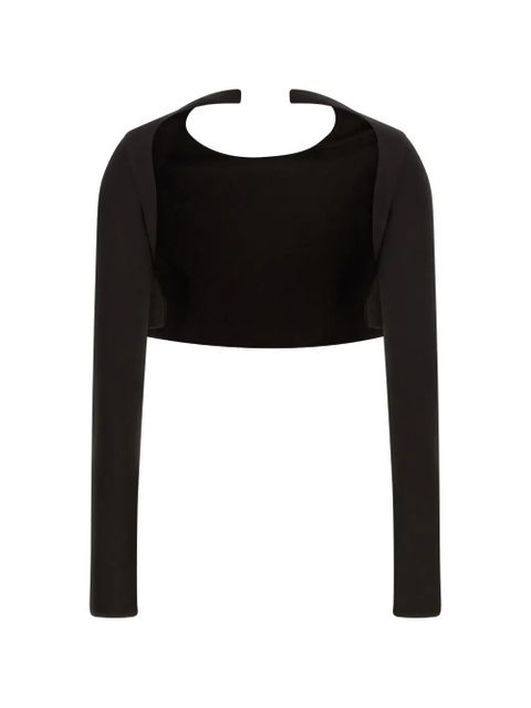 TOM FORD crew-neck backless top - Brown - zdjęcie produktu nr 2