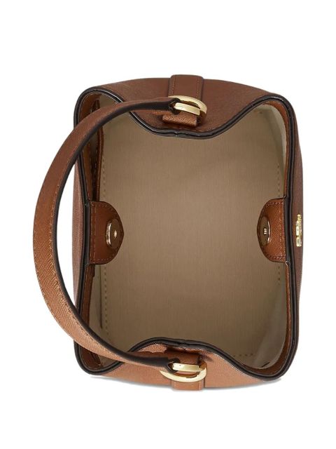 Lauren Ralph Lauren small Reese logo bucket bag - Brown
