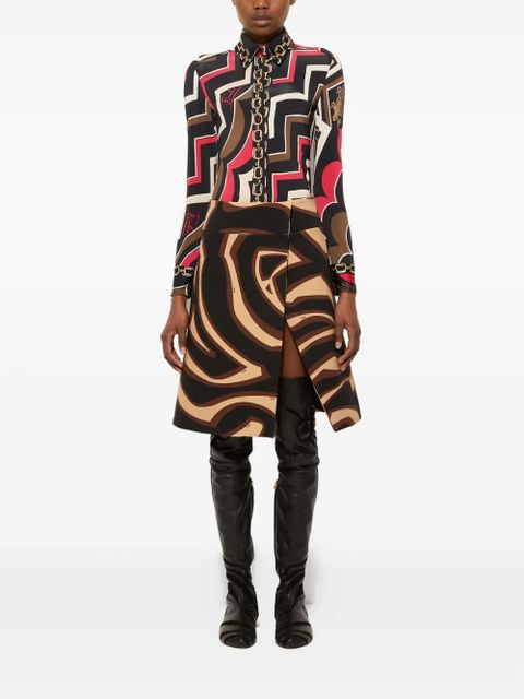 PUCCI Istrice-print shirt - Black