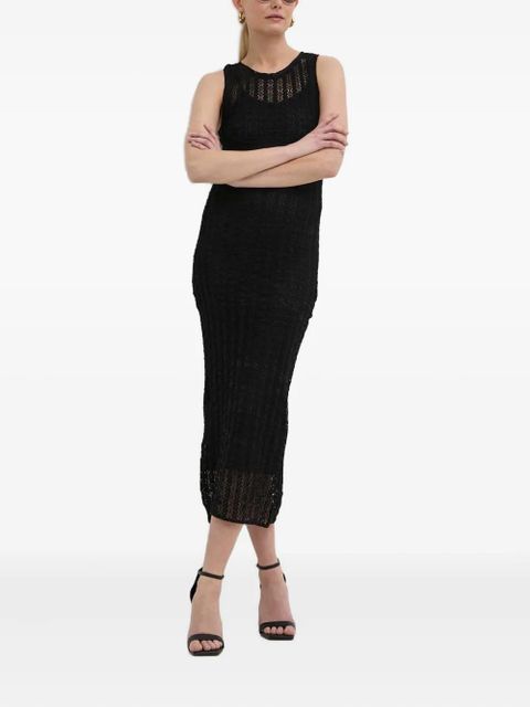 PINKO openwork midi dress - Black - zdjęcie produktu nr 2