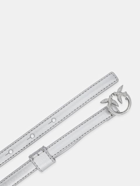 Pinko pasek skórzany damski kolor srebrny 102148 A0F1 - zdjęcie produktu nr 2