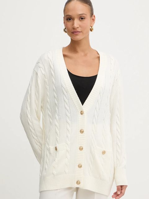 Guess kardigan z dodatkiem wełny ELSA damski kolor beżowy lekki W5BR37 Z1192 - zdjęcie produktu nr 1