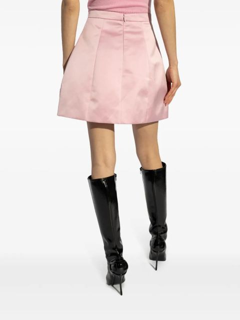 Blumarine duchess-satin mini skirt - Pink