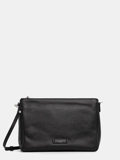 Gianni Chiarini torebka skórzana NORA POUCH kolor czarny BS.10225.GRN - zdjęcie produktu nr 1