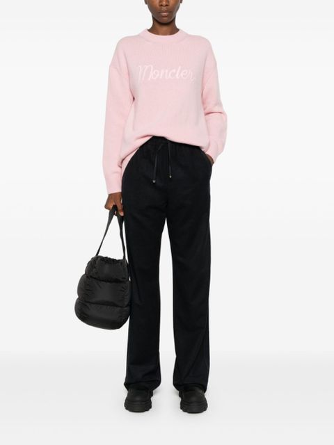 Moncler logo-embroidered jumper - Pink - zdjęcie produktu nr 2