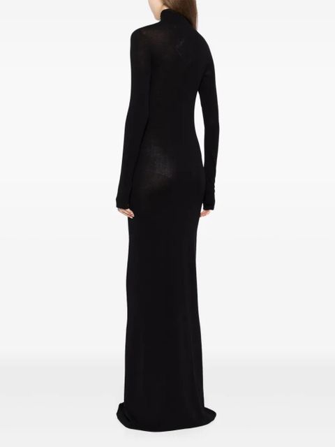 Off-White Off Stamp slick maxi dress - Black