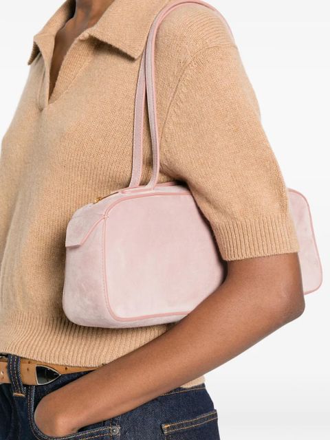 KHAITE zip suede tote bag - Pink - zdjęcie produktu nr 2