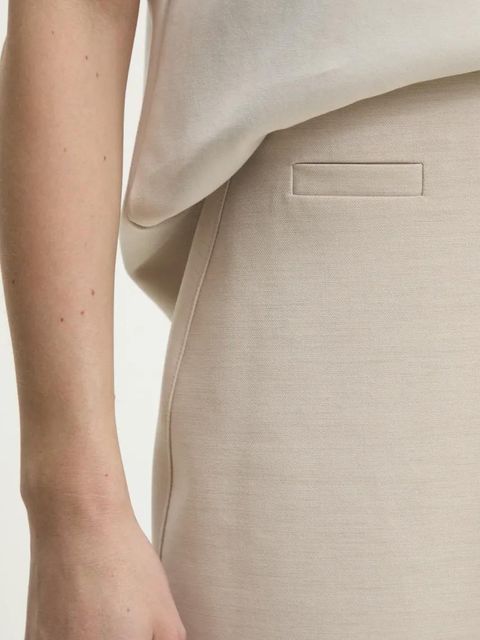 Answear.LAB spódnicospodnie kolor beżowy gładkie high waist