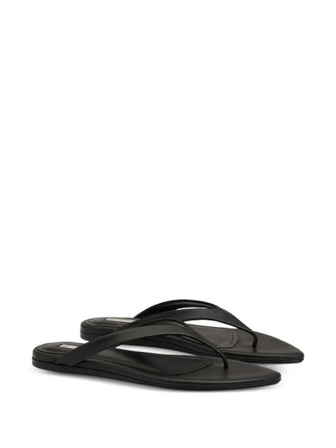 AMI Paris pointed-toe flat sandals - Black
