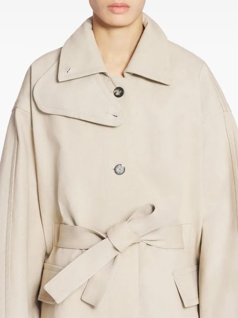Lanvin spread-collar coat - Neutrals