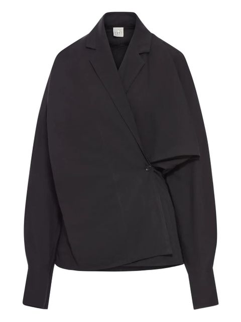 TOTEME asymmetric wrap blouse - Black - zdjęcie produktu nr 1