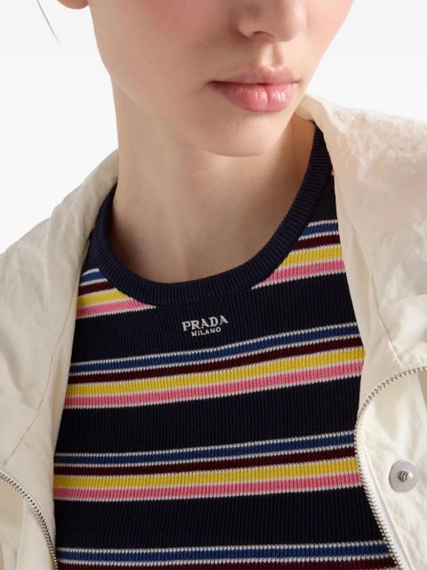 Prada striped T-shirt - Blue - zdjęcie produktu nr 2