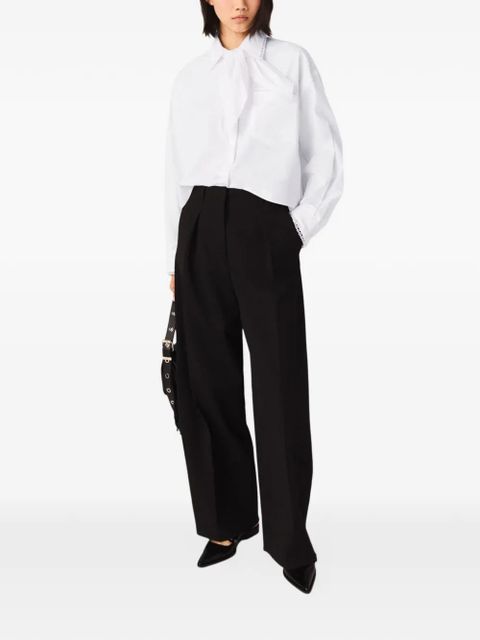 Maje pleated trousers - Blue