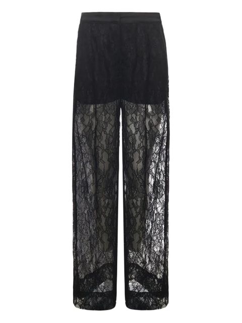 PINKO floral-lace trousers - Black - zdjęcie produktu nr 1