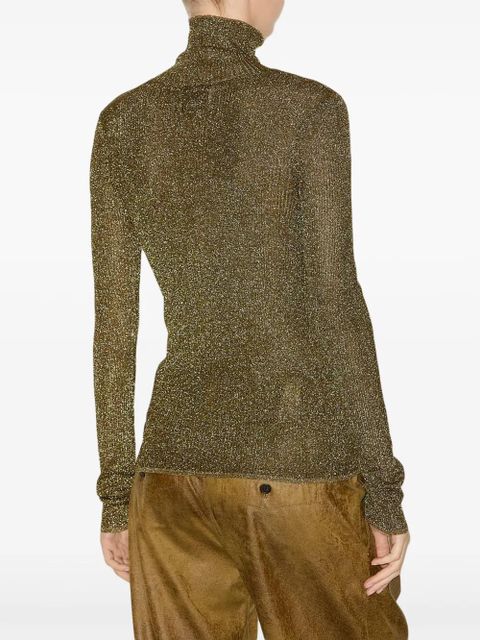 ISABEL MARANT Jaelis metallic jumper - Green