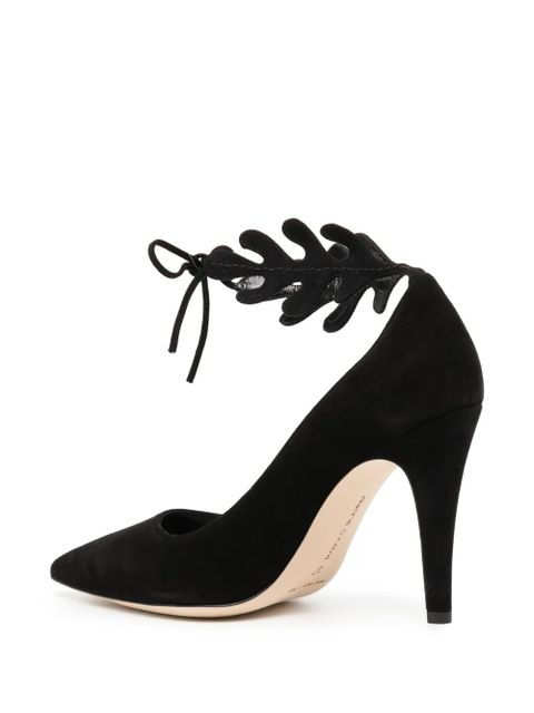 Manolo Blahnik Florettehi 100mm suede pumps - Black