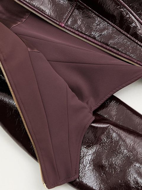 Elisabetta Franchi kurtka kolor bordowy przejściowa GB00458E2