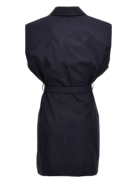 Prada belted poplin vest - Blue - zdjęcie produktu nr 2