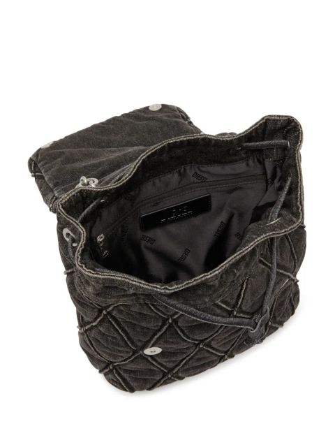 Diesel small Charm-D backpack - Grey