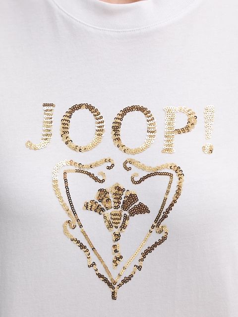 Joop! t-shirt bawełniany damski kolor biały 30047768