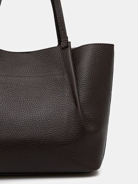 Marc O'Polo torebka skórzana kolor brązowy 5000009281