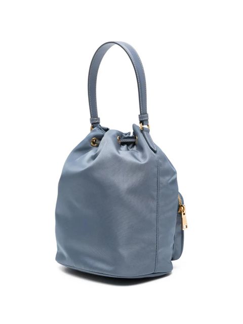 Prada drawstring zip bucket bag - Blue