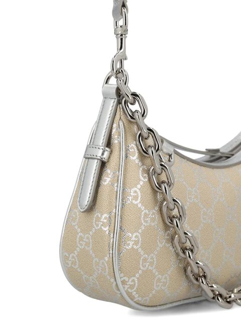 Gucci small GG Emblem shoulder bag - Neutrals